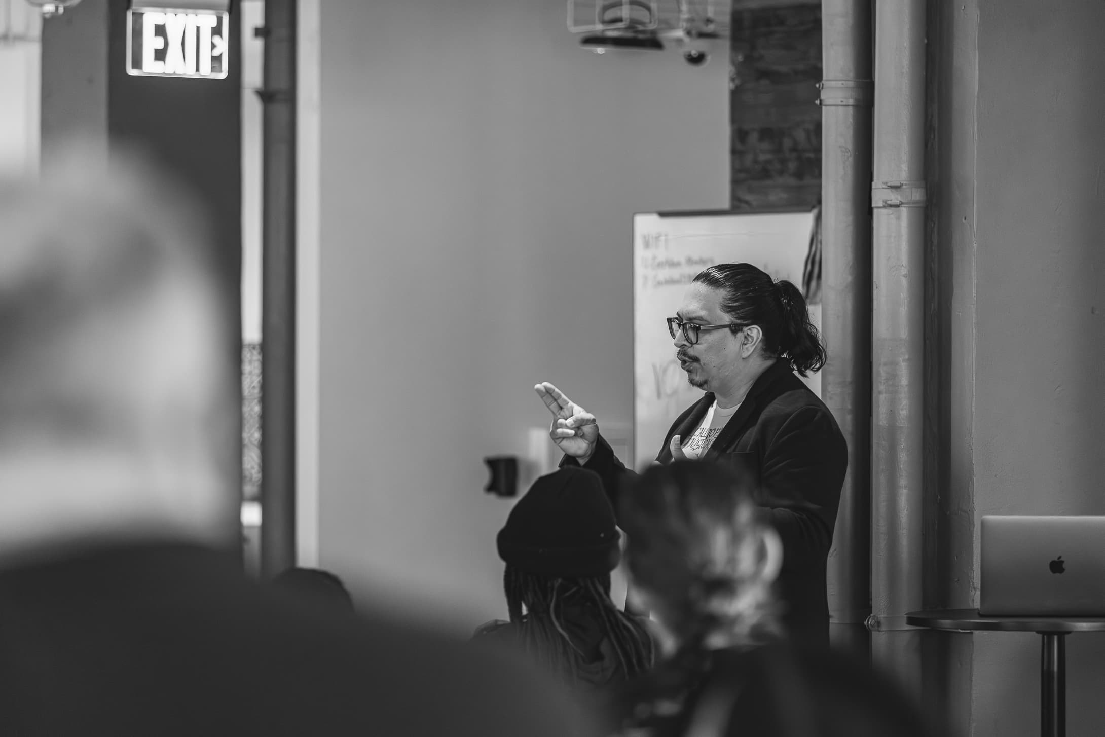 Jesse speaking to a DEVSA gathering in San Antonio